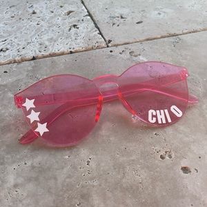 Chi Omega Sorority Pink Sunglasses